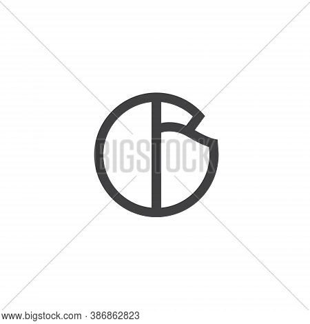 B O Letter Lettermark Logo Bo Monogram - Design Element Typeface Type Vintage Sign Emblem Typeset Co