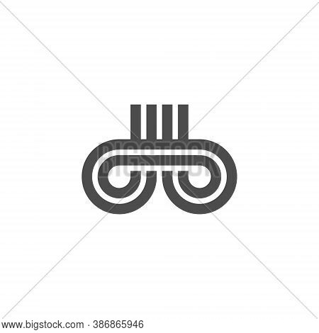 Db Letter Lettermark Logo D B Monogram - Design Element Typeface Type Vintage Sign Emblem Typeset Co