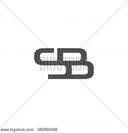 Sb Letter Lettermark Logo S B Monogram - Design Element Typeface Type Vintage Sign Emblem Typeset Co