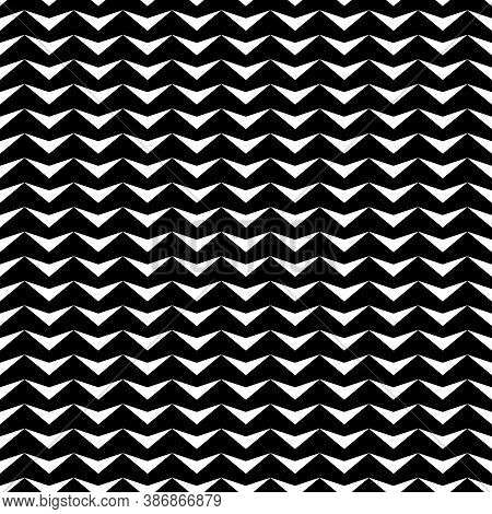Zigzag Weaving Lines. Jagged Stripes. Herringbone Motif. Seamless Surface Pattern Design With Triang