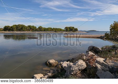 Seaside Near The Village Of Zablace In Croatia