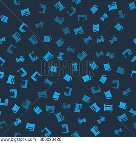 Set Electric Kettle, Coffee Pot, Moca And Machine On Seamless Pattern. Vector