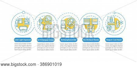Better Sleep Recommendation Vector Infographic Template. Healthcare Presentation Design Elements. Da