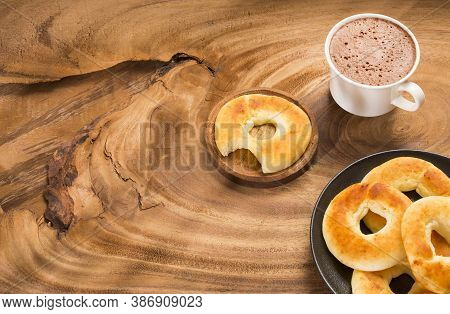 Colombian Breakfast - Pandequeso Traditional Food - Gluten - Wheat Flour And Cheese
