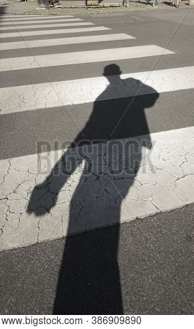 Crosswalk For Pedestrians On The Street