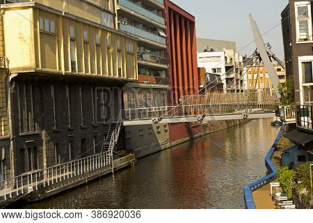 Ghent, Belgium.04 Mai 2016. Channel In Center Of Ghent.