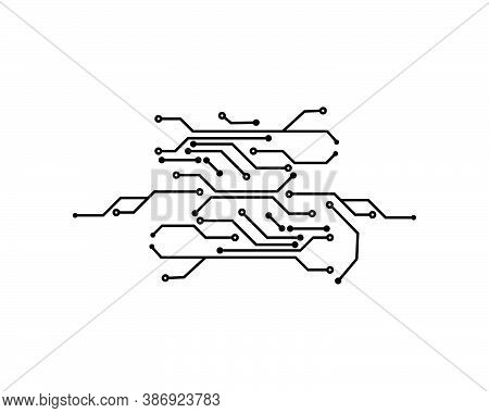 Circuit Board Line Concept Design Illustration
