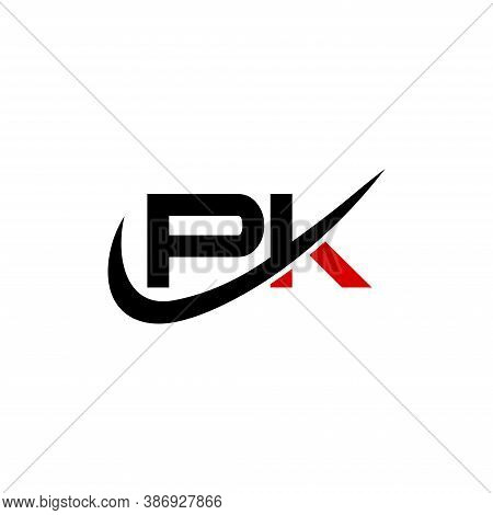 Pk Logo. Company Logo. Monogram Design. Letters P And K.