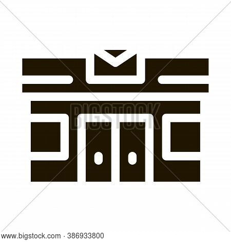 Mail Ofiice Postal Transportation Company Icon Vector . Contour Illustration