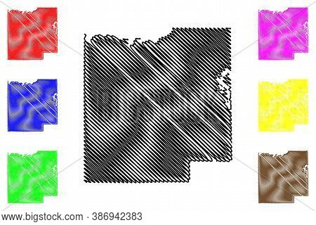 Dubois County, Indiana (u.s. County, United States Of America, Usa, U.s., Us) Map Vector Illustratio
