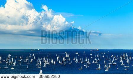 The Barcolana Regatta In The Gulf Of Trieste