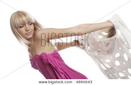 Piękne Blond kobieta