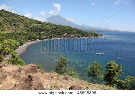Baia nel villaggio di Amed, Bali