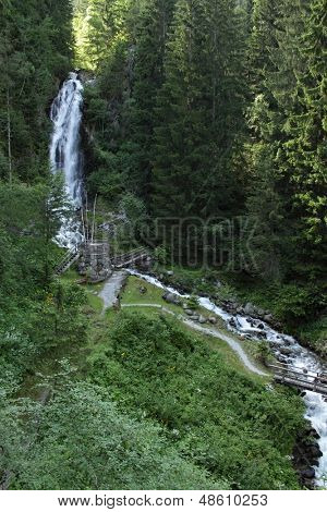 Gartl Wasserfall, Großkirchheim, górach nazwa Alp w Europie Środkowej w Austrii
