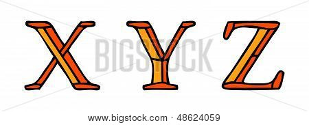 X Y Z
