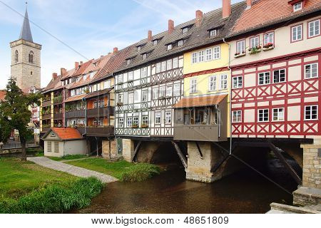 Merchants' Bridge. Erfurt