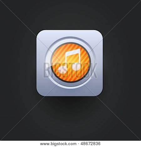 Music user interface icon
