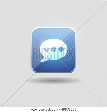 Bubble talk user interface icon