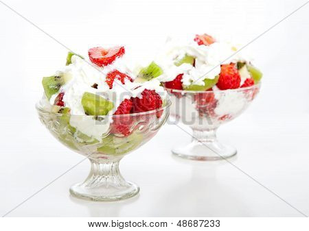 Jordbær. Frugt. frugtsalat