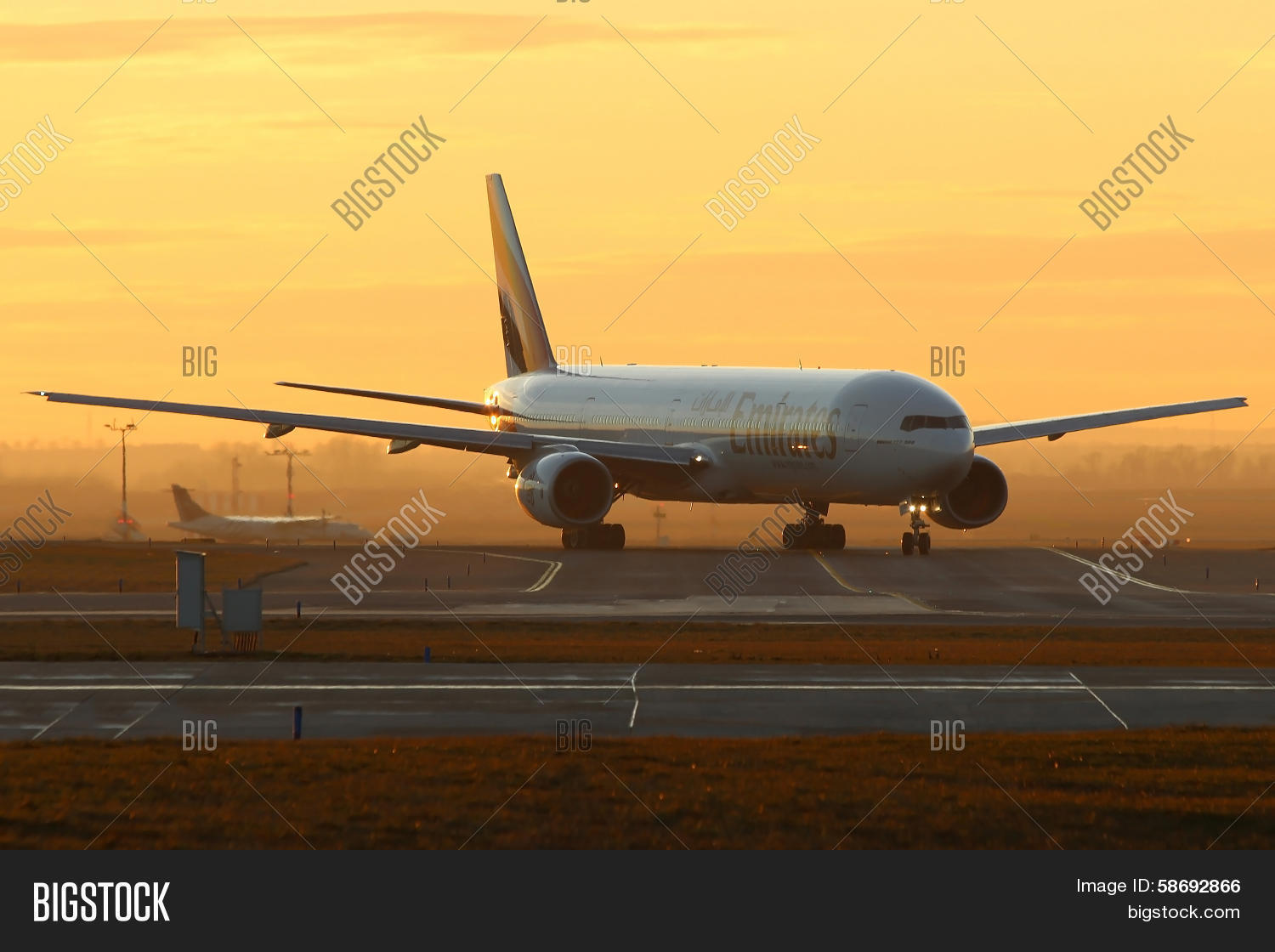 Emirates Airlines Image Photo Free Trial Bigstock