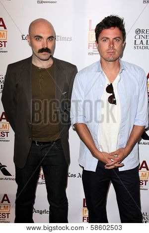 David Lowery and Casey Affleck at the 