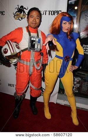 Cosplayers at the Comikaze red carpet Launch Party, Whimsic Alley, Los Angeles, CA 06-21-13