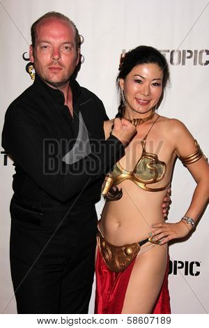 Jamin Fite and Yuri Naruse at the Comikaze red carpet Launch Party, Whimsic Alley, Los Angeles, CA 06-21-13