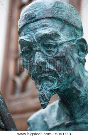 Sochařský portrét starého muže