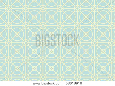 Circle And Square Pattern On Pastel Color