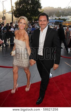 Demian Bichir and wife Lisset Gutierrez at 