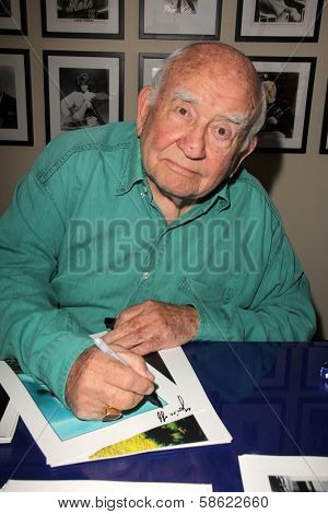 Edward Asner at an in-store appearance, In Person Inc., Hollywood, CA 07-10-13