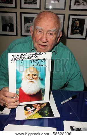 Edward Asner at an in-store appearance, In Person Inc., Hollywood, CA 07-10-13