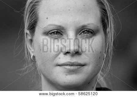 Portrait of young woman