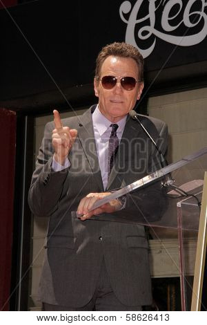 Bryan Cranston at the Bryan Cranston Star on the Hollywood Walk of Fame Ceremony, Hollywood, CA 07-16-13