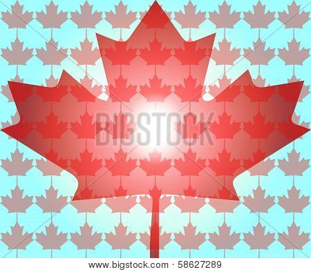 Canadian Maple Leaf Background Pattern.ai