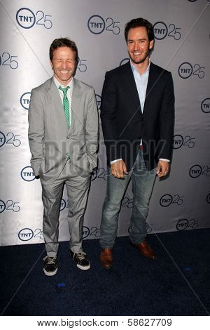 Breckin Meyer and Mark-Paul Gosselaar at the TNT 25th Anniversary Party, Beverly Hilton Hotel, Beverly Hills, CA 07-24-13