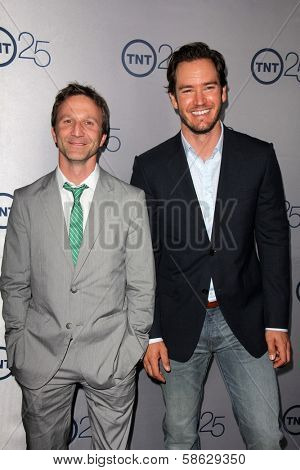Breckin Meyer and Mark-Paul Gosselaar at the TNT 25th Anniversary Party, Beverly Hilton Hotel, Beverly Hills, CA 07-24-13