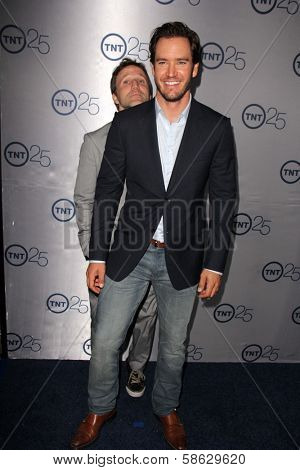 Breckin Meyer and Mark-Paul Gosselaar at the TNT 25th Anniversary Party, Beverly Hilton Hotel, Beverly Hills, CA 07-24-13