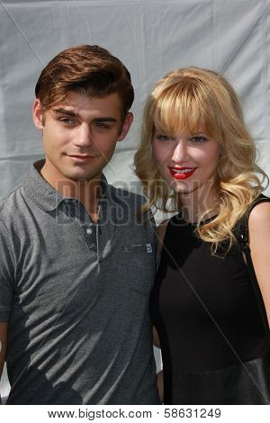 Garrett Clayton and Claudia Lee at Variety's Power of Youth, Universal Studios, Universal City, CA 07-27-13