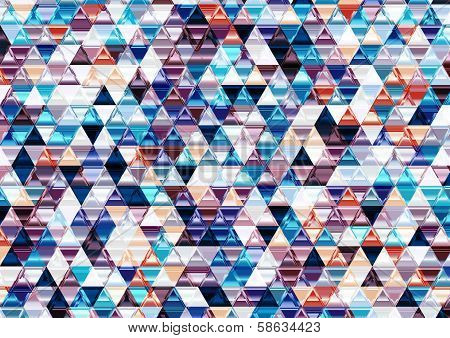 Colorful Shiny Triangular Background.