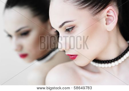 Portrait of a beautiful woman