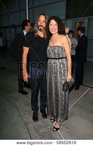 Lisa Edelstein and Robert Russell at the 
