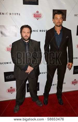 Dan Folger and Josh Duhamel at the 