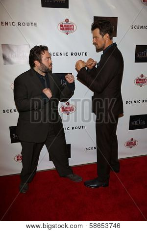 Dan Folger and Josh Duhamel at the 