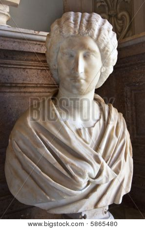 Statue römischen Womanr Kapitolinischen Museum Rom Italien