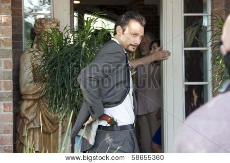Mark Gantt on set of 