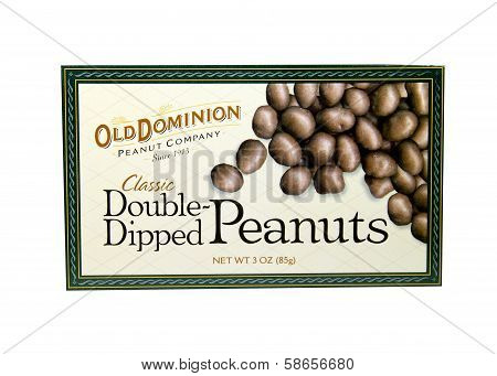 Box Of Old Dominion Dipped Peanuts