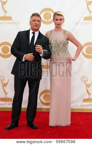 Alec Baldwin and Ireland Baldwin at the 65th Annual Primetime Emmy Awards Arrivals, Nokia Theater, Los Angeles, CA 09-22-13