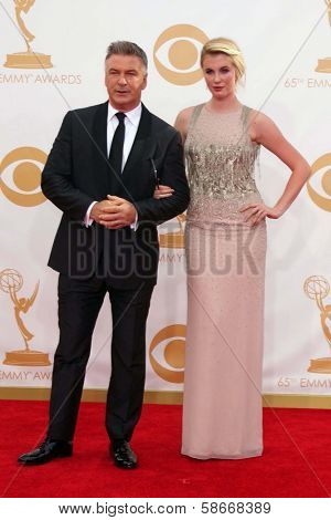 Alec Baldwin and Ireland Baldwin at the 65th Annual Primetime Emmy Awards Arrivals, Nokia Theater, Los Angeles, CA 09-22-13