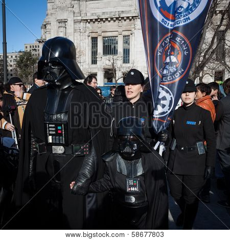 People Of 501St Legion Take Part In The Star Wars Parade In Milan, Italy